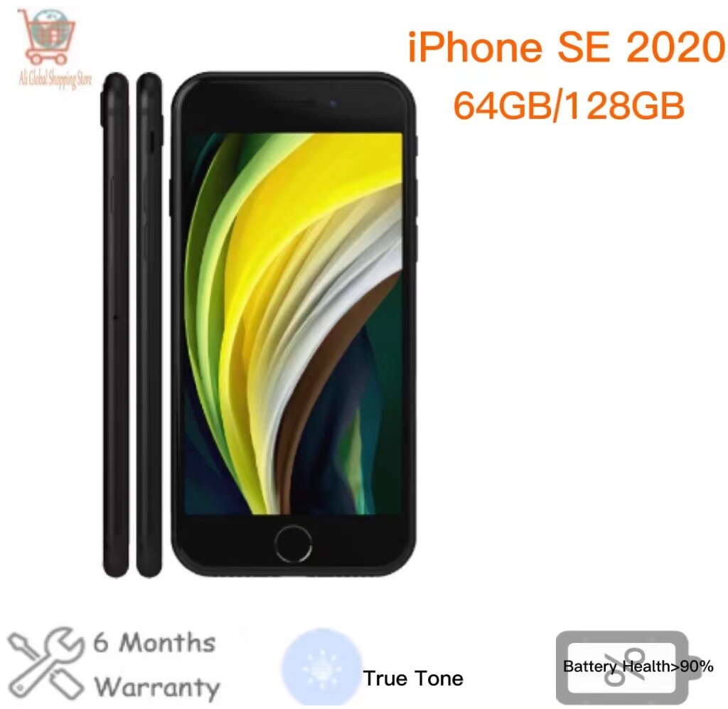 Used Original Apple iPhone SE 2020 Smartphones 4.7 inch A13 64/128/ ROM Hexa Core 12MP 4G-LTE Mobile Phone