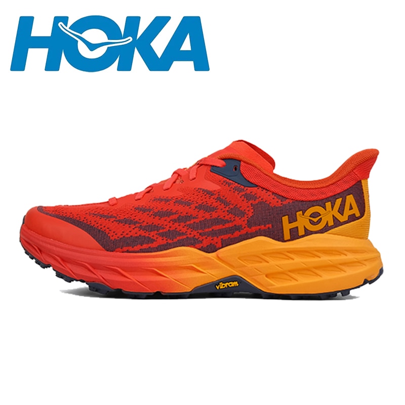 HOKA SPEEDGOAT 5 Men Outdoor Trail Running Shoes Non-slip Light Hiking Trekking Sneakers Road Marathon Race Sneakers